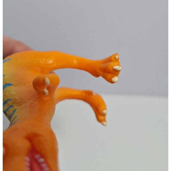 Dinosaur Train 116 Dolores T Rex Orange Blue Stripes 6" Learning Curve - Picture 5 of 16